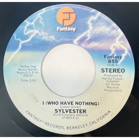 Sylvester I (Who Have Nothing) / I Need Somebody to Love Tonight 45 Disco 1979 - Picture 1 of 6